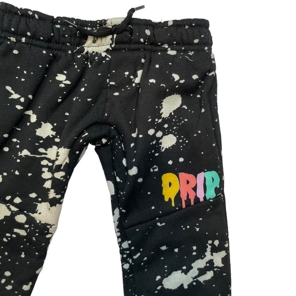 BROOKLYN Cloth Low Rise Bleach Patterned Joggers - Picture 2 of 6